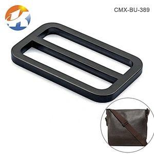 High Grade Bag Accessories Alloy 38mm Metal Bag Buckle, Custom Tri-Glide Bar Metal Buckle Strap Adjust