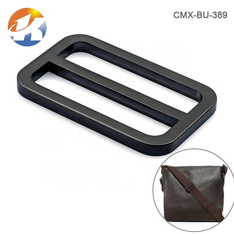 High Grade Bag Accessories Alloy 38mm Metal Bag Buckle, Custom Tri-Glide Bar Metal Buckle Strap Adjust