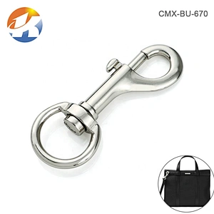 Wholesale High Quality 20mm Nickel Metal Swivel Dog Eye Snap Hook Buckle For Bag