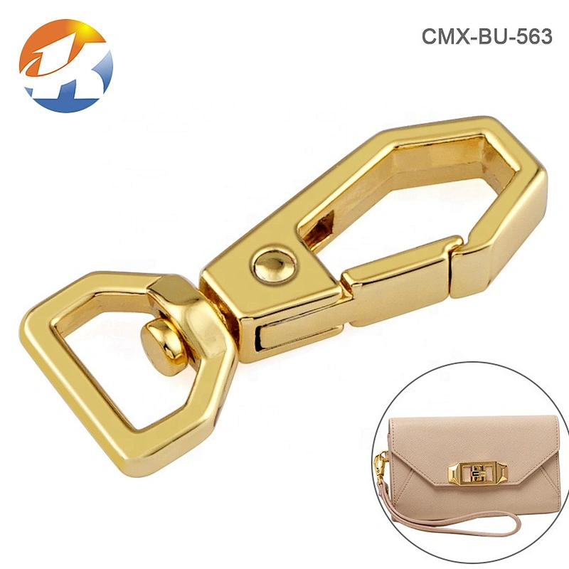 High End Handbag/Purse Hardware Gold Metal Snap Hook