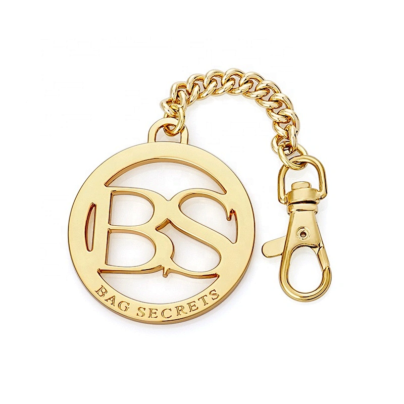 UK Custom Round With Hook And Chain Hanging Metal Brand Logo