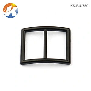 Wholesale Cheap Alloy Matte Black Metal Buckle, Custom Hat Adjuster Metal Buckle for Cap