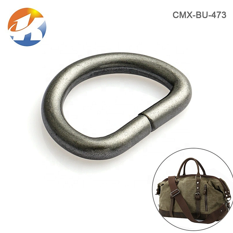 Wholesale Cheap Leather Bag Metal D-Ring Buckle 1 Inch, Matt Nickel Iron Metal D Ring for Backpack