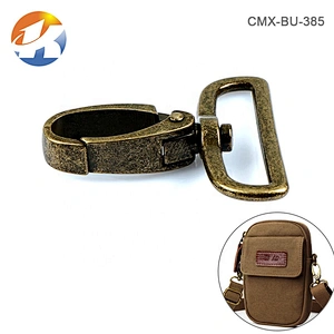 Bag Fitting Antique Brass Metal Spring Snap Hook for Strap, Wholesale Zinc Alloy Metal Swivel Snap Hook