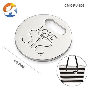 Professional Design Hanging Embossed Metal Logo Tag