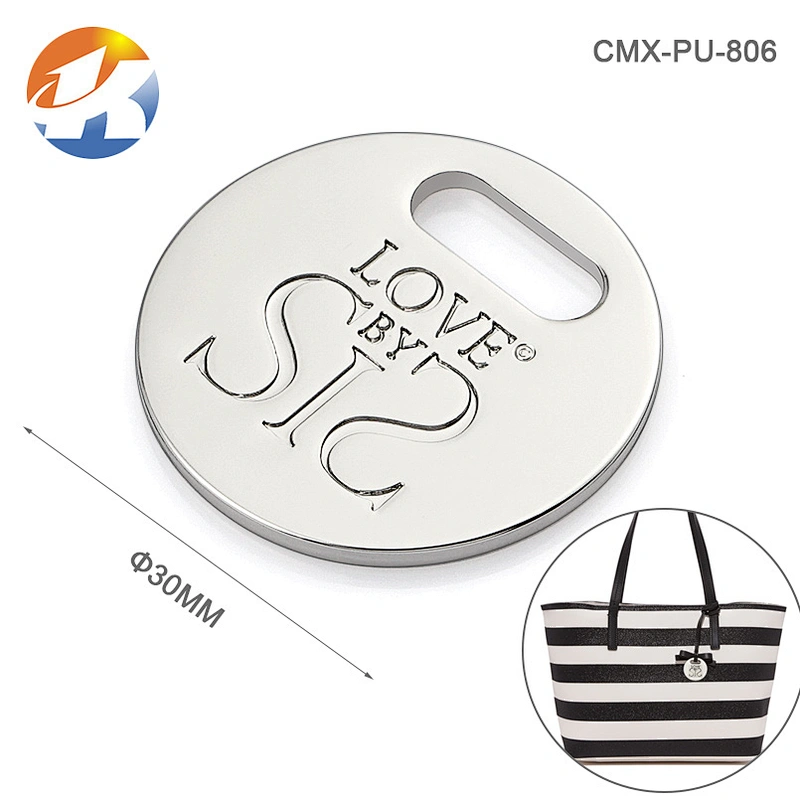 Professional Design Hanging Embossed Metal Logo Tag