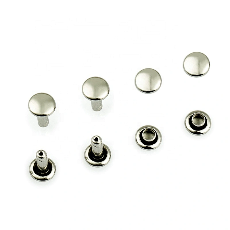 Widely Used Antique Brass Metal Double Head Rivet For Bags Garment