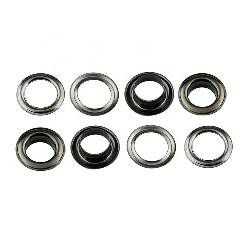 Wholesale Bag Parts Round Shape Metal Eyelets, Black Nickel Color Grommets For Clothing