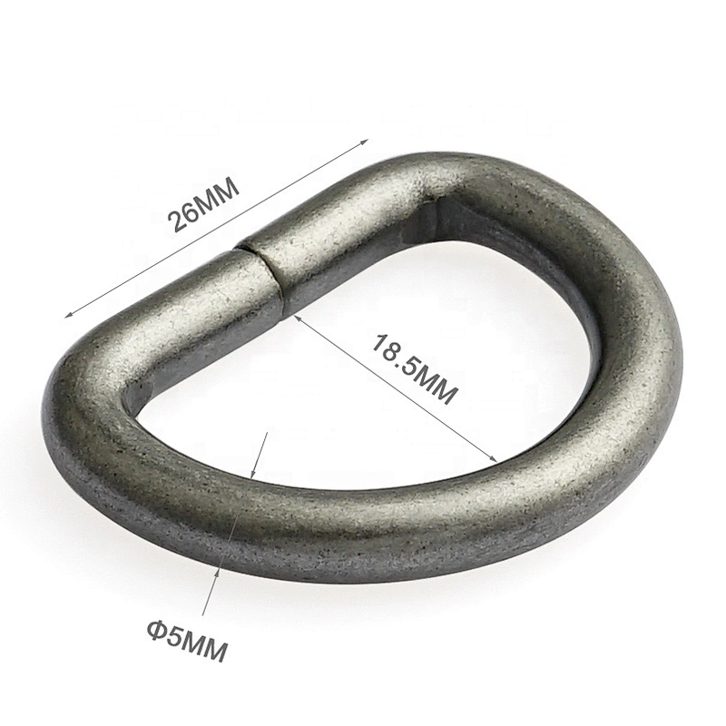 Wholesale Cheap Leather Bag Metal D-Ring Buckle 1 Inch, Matt Nickel Iron Metal D Ring for Backpack