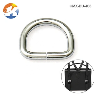 Bag Hardware Accessories Iron 20mm Metal D Ring, Wholesale Factory Price Nickel D-ring Buckle for Backpack