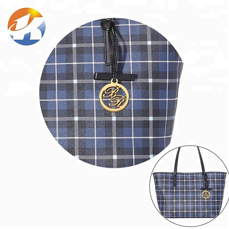 Custom Hanging Metal Logo for Handbags, Bag Accessories Design Round Shape with Hollow Logo Metal Tag