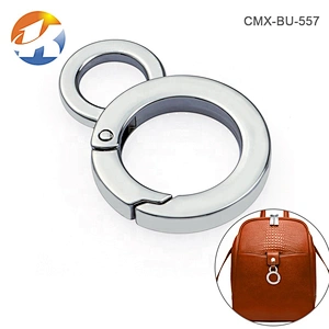 Wholesale Fashion High Quality 20mm Metal Key Ring Clasp, Zinc Alloy Metal Snap Hook with Hole for Bags