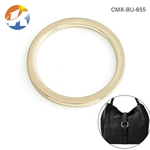 High Quality Custom Zinc Alloy Bag Metal O Ring, Wholesale 22mm Gold Round Metal Ring for Handbags