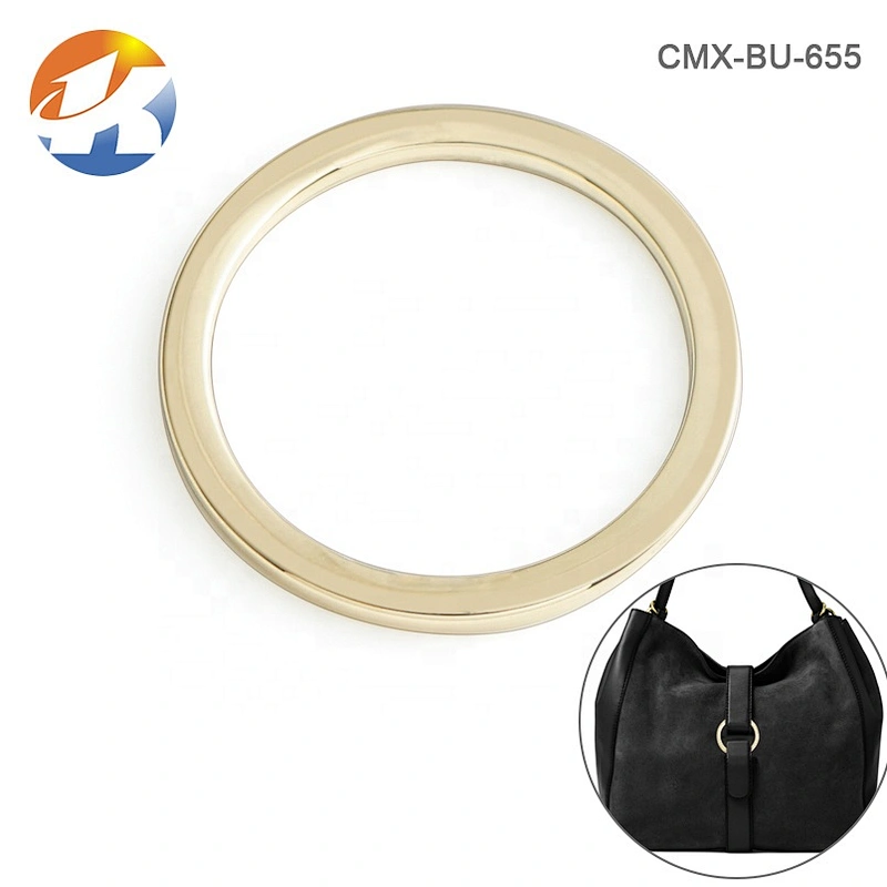 High Quality Custom Zinc Alloy Bag Metal O Ring, Wholesale 22mm Gold Round Metal Ring for Handbags