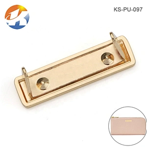 Handbag Hardware Metal Logo Label High Quality, Custom Golden Metal Brand Name Plate For Bags