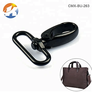Zinc Alloy Bag Hardware Metal Bag Black Snap Hook, Wholesale Metal Snap Hook for Backpack