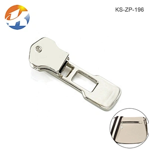 Custom Shape Zipper Puller, Bag Metal Zip Puller, Silver Cloth Zipper Pull For Handbags