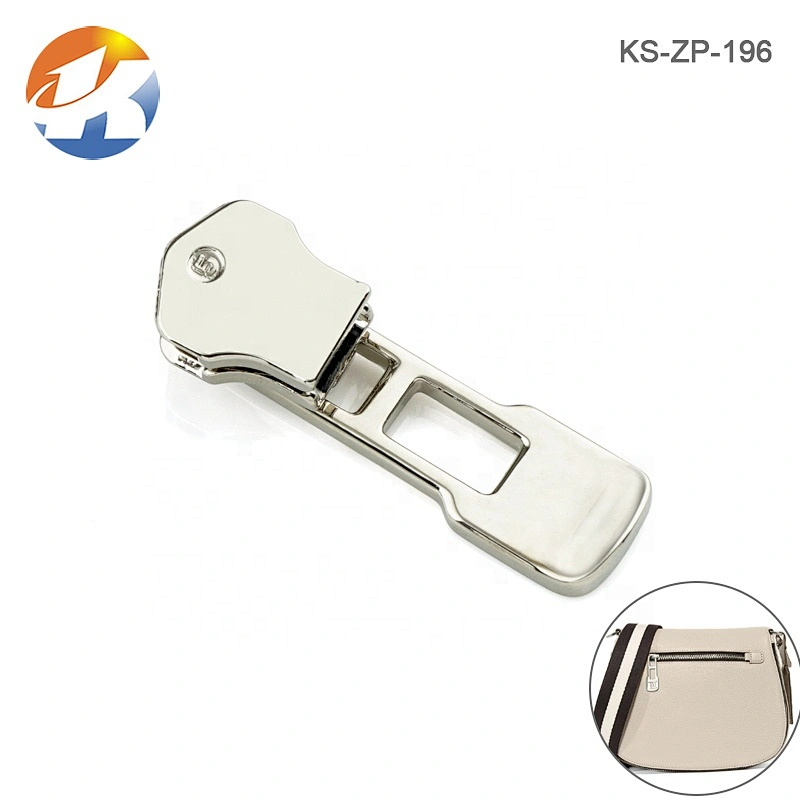 Custom Shape Zipper Puller, Bag Metal Zip Puller, Silver Cloth Zipper Pull For Handbags