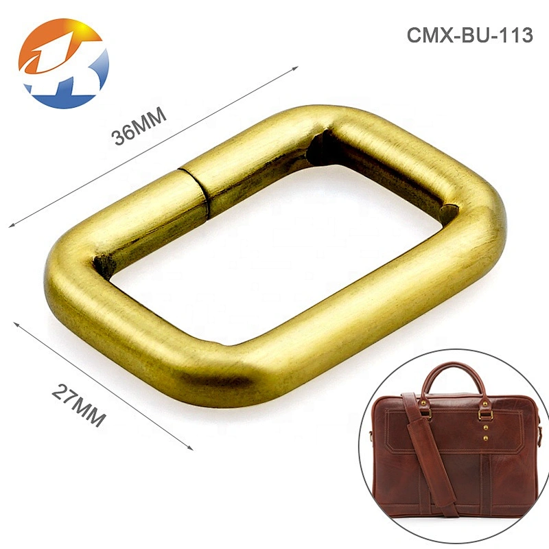 Factory Direct Wholesale Metal Square Buckle for Backpack, 25mm Silver Metal Buckle for Handbags