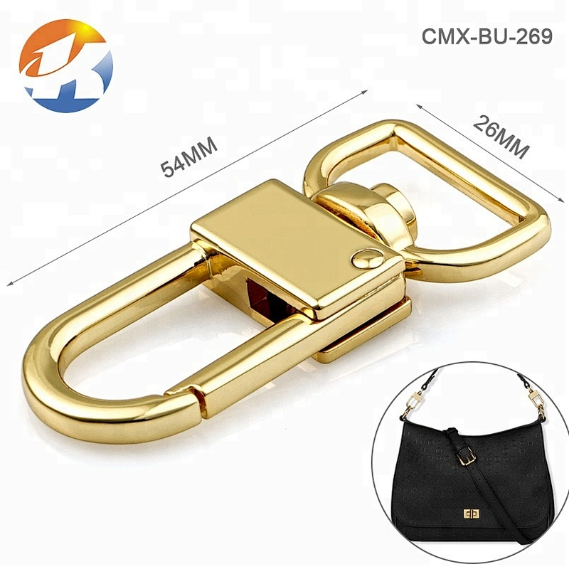 Bag Accessories Metal Dog Swivel Snap Hook For Handbag, Zinc Alloy Die-casting Metal Dog Hook *