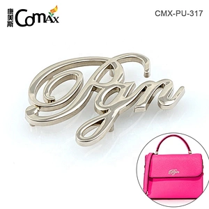 Quick Release Low Price Zinc Alloy Nickel Metal Brand Letter Plates Logo