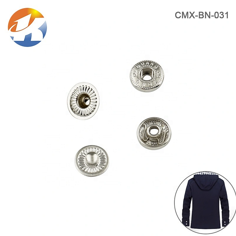 Custom Colors And Logo Metal Snap Button, New Design Press Button For Jeans