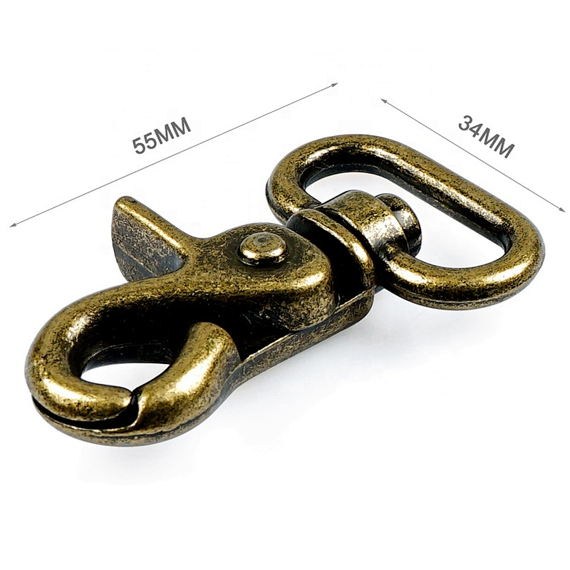 Handbag Hardware Supplier Wholesale Metal Trigger Snap Hook for Bags, Custom Zinc Alloy Metal Snap Hook