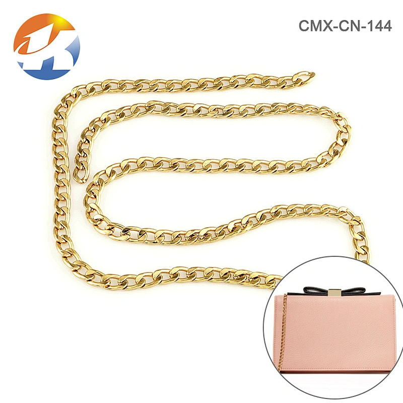 Fashion Gold Plated Metal Chains For Bags