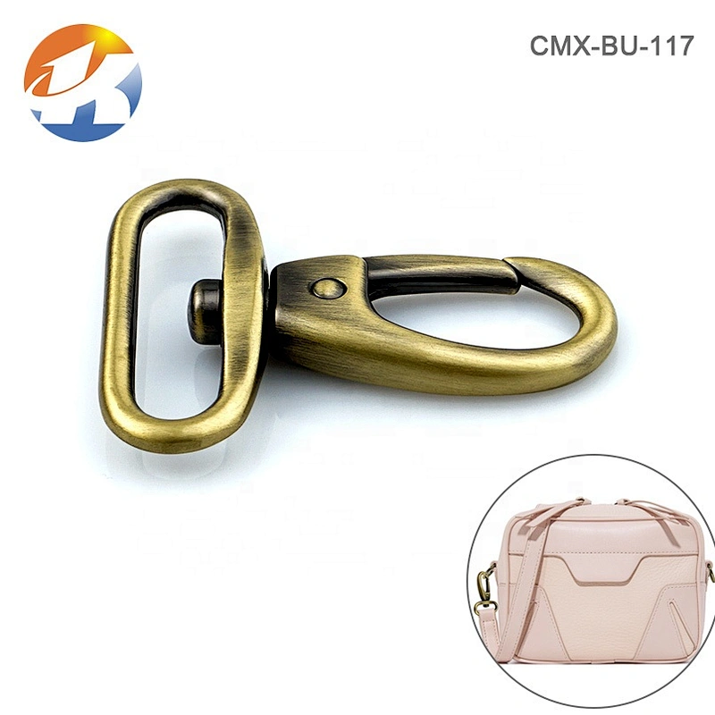 38mm Brushed Bronze Zinc Alloy Metal Snap Hook for Bag, High Quality Metal Snap Hook for Bags