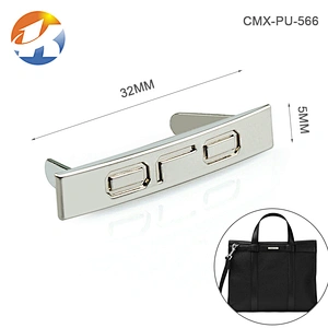 Engraved Logo Nickel Custom Metal Purse Logo