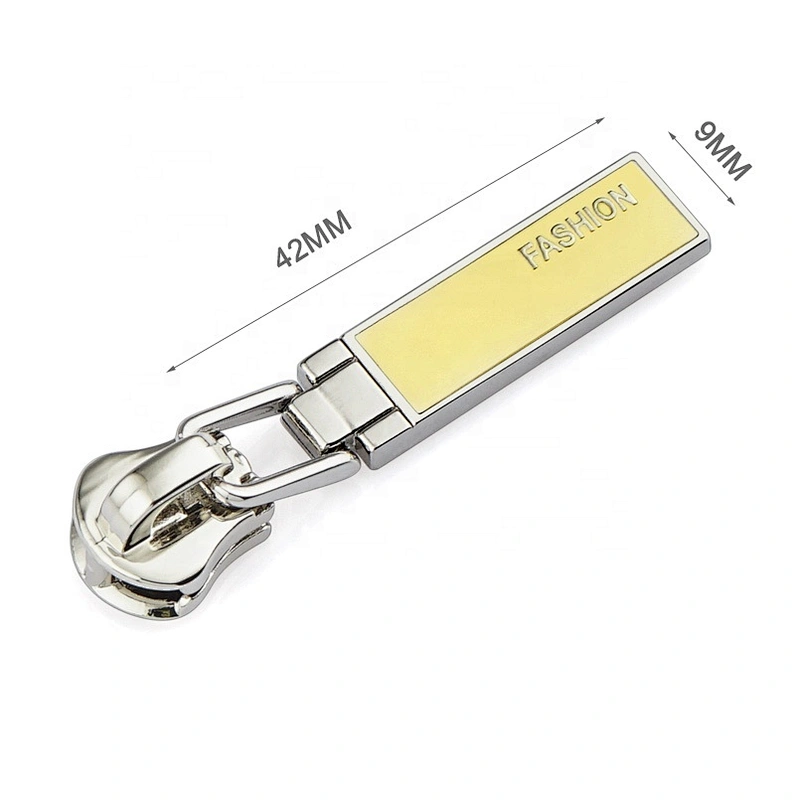 Handbag Hardware Embossed Logo Custom Zipper Pulls