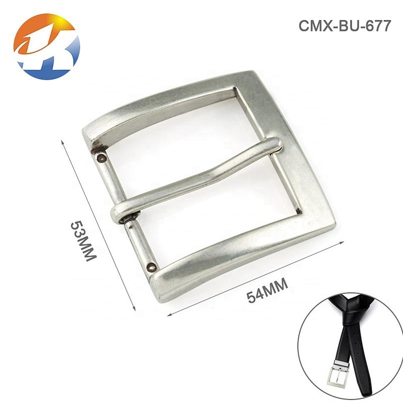 Wholesale Zinc Alloy Single Prong Metal Pin Belt Buckle, Custom Pin Metal Buckle for Men Belt