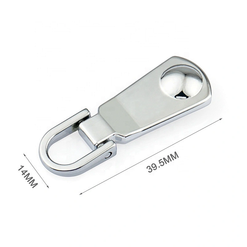 Handbag Accessories Nickel Plated Metal Zip Puller