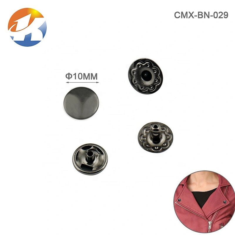 Wholesale China Supplier Clothing Metal Snap Buttons For Coat, 10Mm Press Button For Jeans And Jacket