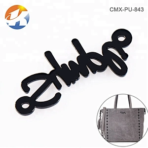 Gunmetal Logo Metal Letter Clothes, Custom Sewing Metal Letter Labels and Logos for Handbags, Sew Metal Letter Plate with Holes