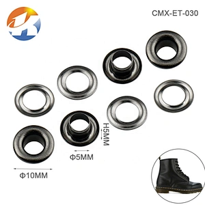 High Quality Garment Hardware Iron Eyelet, Black Nickle Metal  Grommet For Bag Hat