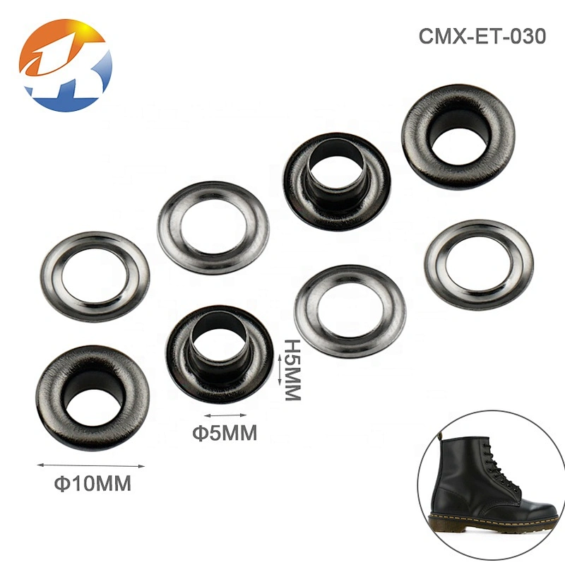 High Quality Garment Hardware Iron Eyelet, Black Nickle Metal  Grommet For Bag Hat