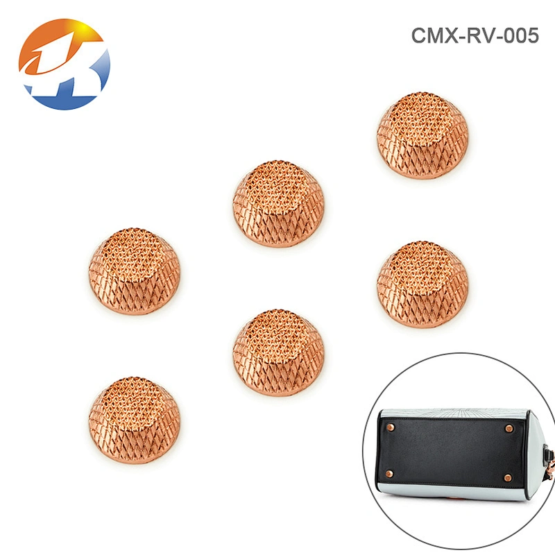 Hot Sale Zinc Alloy Rose Gold Custom Rivets