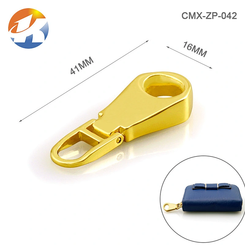 Zinc Alloy Bag Accessories Custom Metal Zipper Puller Slider