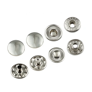 2019 Hot Sell High Quality Stock Metal Botton, Bag Accessories Design Nickel Snap Buttons For Clothing