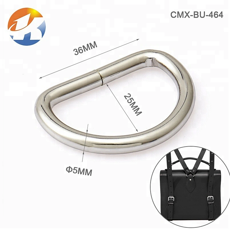 Wholesale Bag Parts Metal Accessories Iron D Ring, Antique Brass 1 Inch Metal D Ring for Backpack