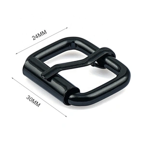Fashion Style Custom Double Pin Brushed Gold Adjustable Metal Belt Buckle, Iron Pin Collar Metal Buckle for Belts