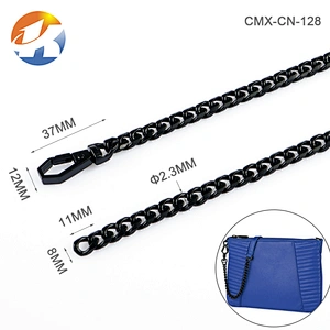 High Quality Black Metal Bag Chain Strap
