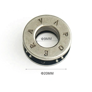Bag Hardware High Grade Custom Metal Eyelets Grommets With Logo For Handbags