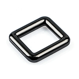 Wholesale Bag Accessories Gunmetal Square Metal Ring Buckle 20mm, Professional Metal Backpack Buckle Supplier
