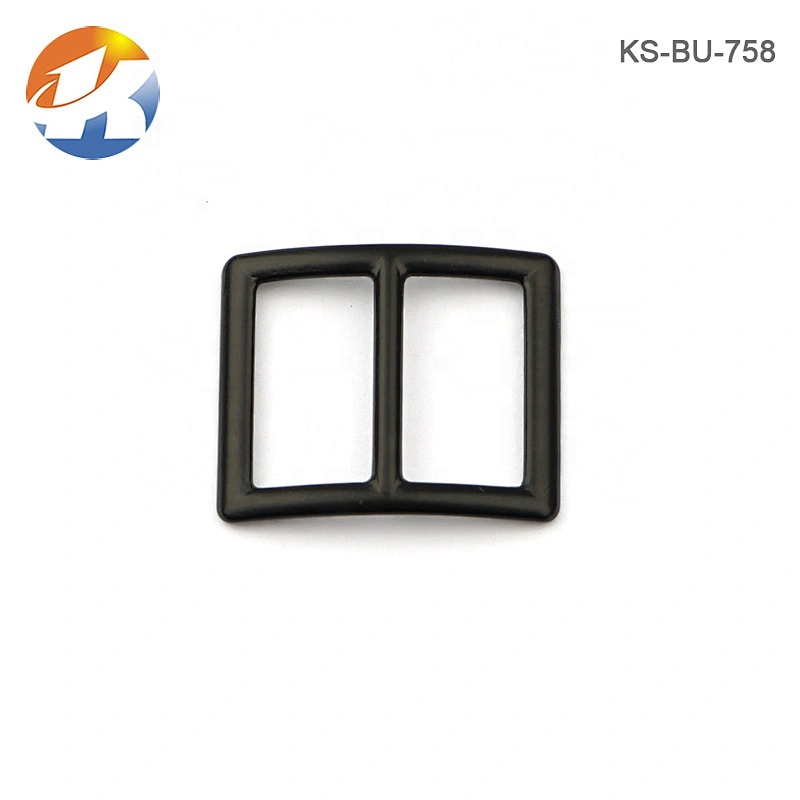 Wholesale Alloy 16mm Black Metal Cap Buckle, Custom Small Adjustable Metal Buckle for Shoes