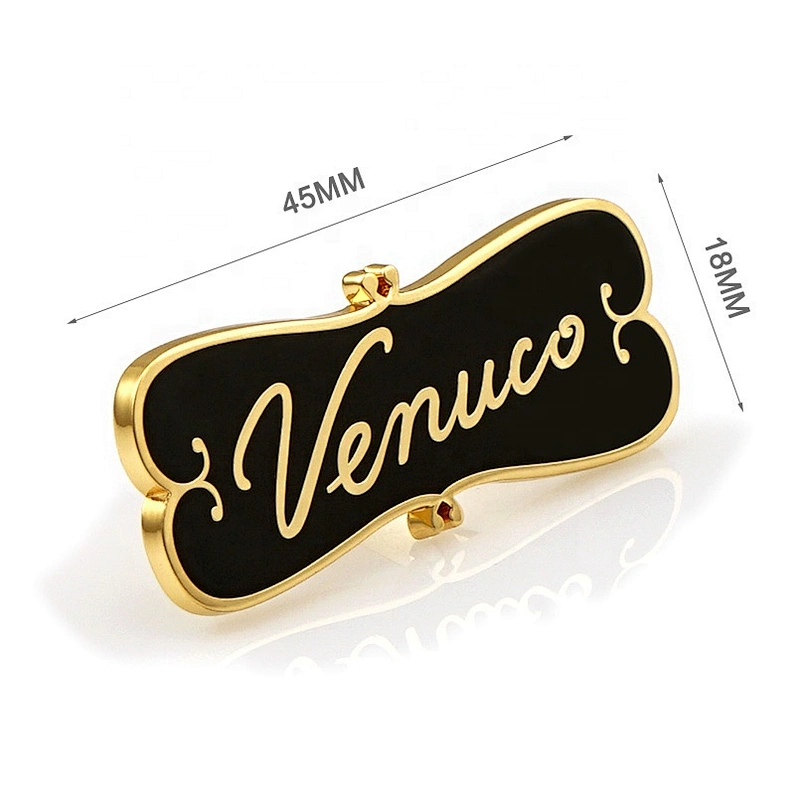 Fashion Handbag Hardware Heart Shape Metal Embossed Logo, Customized Person Metal Logo Tag for Bags