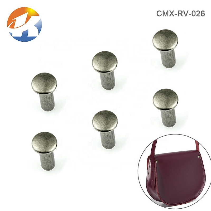 China Factory Price Black Nickel Iron Metal Rivet For Shoes