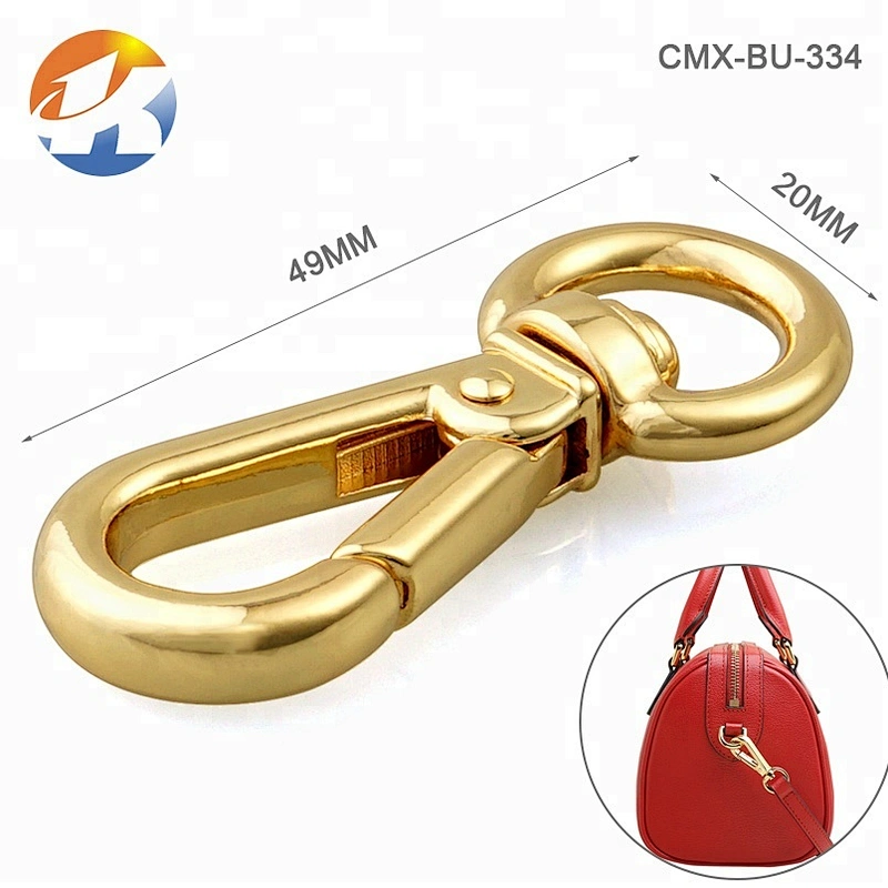Handbags Hardware Metal Rose Gold Snap Hook, Wholesale Metal Trigger Snap Hook for Bags