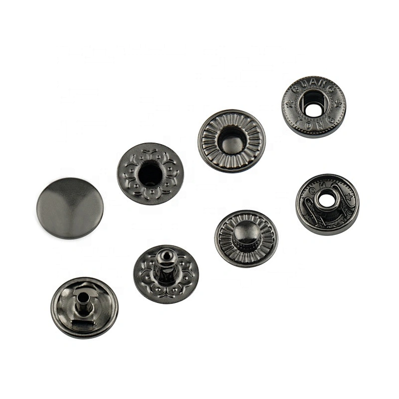 2019 Hot Sell High Quality Stock Metal Botton, Bag Accessories Design Nickel Snap Buttons For Clothing